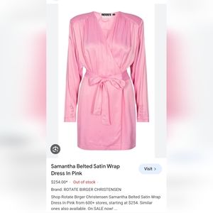 Nwt Rotate Birger Christensen Samantha Dress